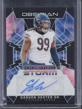 2024 Panini Obsidian #CSS-GDS Gervon Dexter Sr. Cosmic Storm Signatures