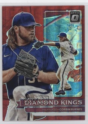 2022 Panini Donruss Optic Diamond Kings Red Pandora Prizm /99 Corbin Burnes 0p1q