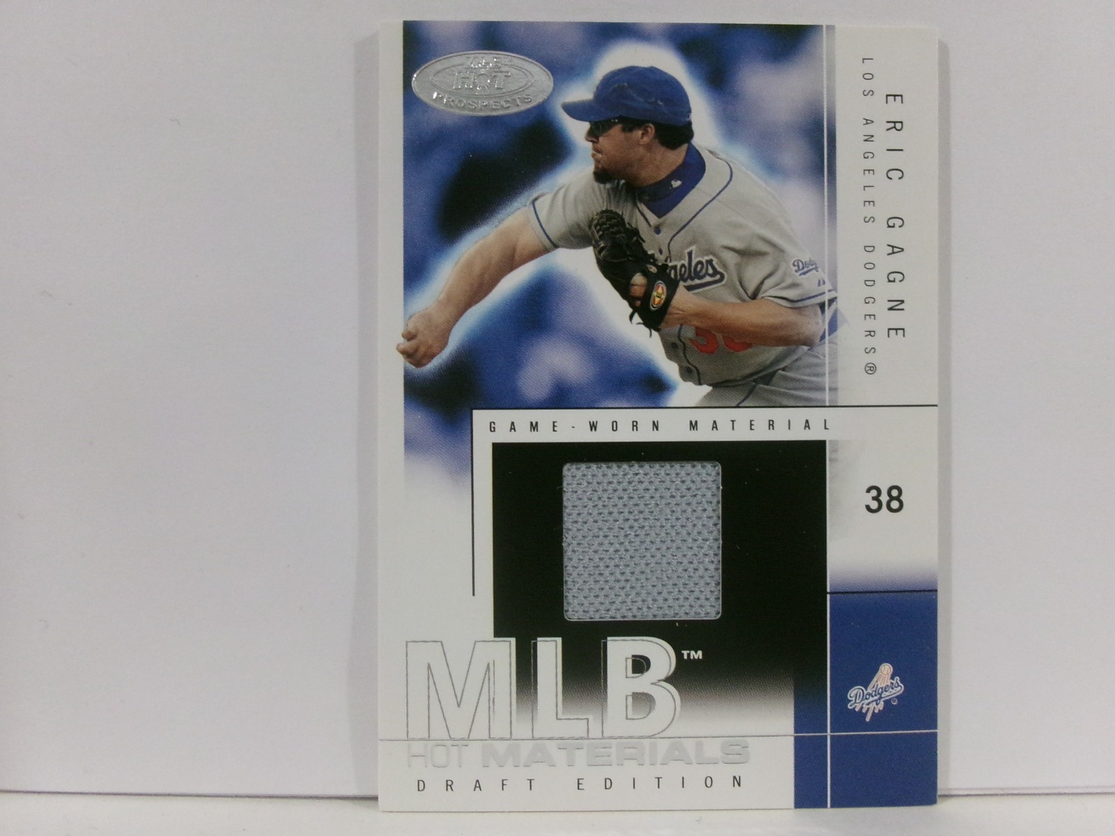 2004 Fleer Hot Prospects Draft Edition #HM/EG Eric Gagne MLB Hot Materials #/325