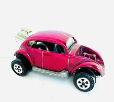1970 Topper Johnny Lightning Bug Bomb VW Volkswagen 60s Bug Beetle Magenta