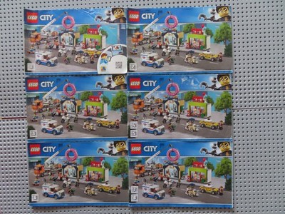LEGO 60233 City Town Große Donut-Shop-Eröffnung   kpl. +Anleitungen  + Figuren