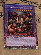 Yugioh Starving Venom Fusion Dragon RA04-EN272 1st Ed Platinum Secret Rare NM 