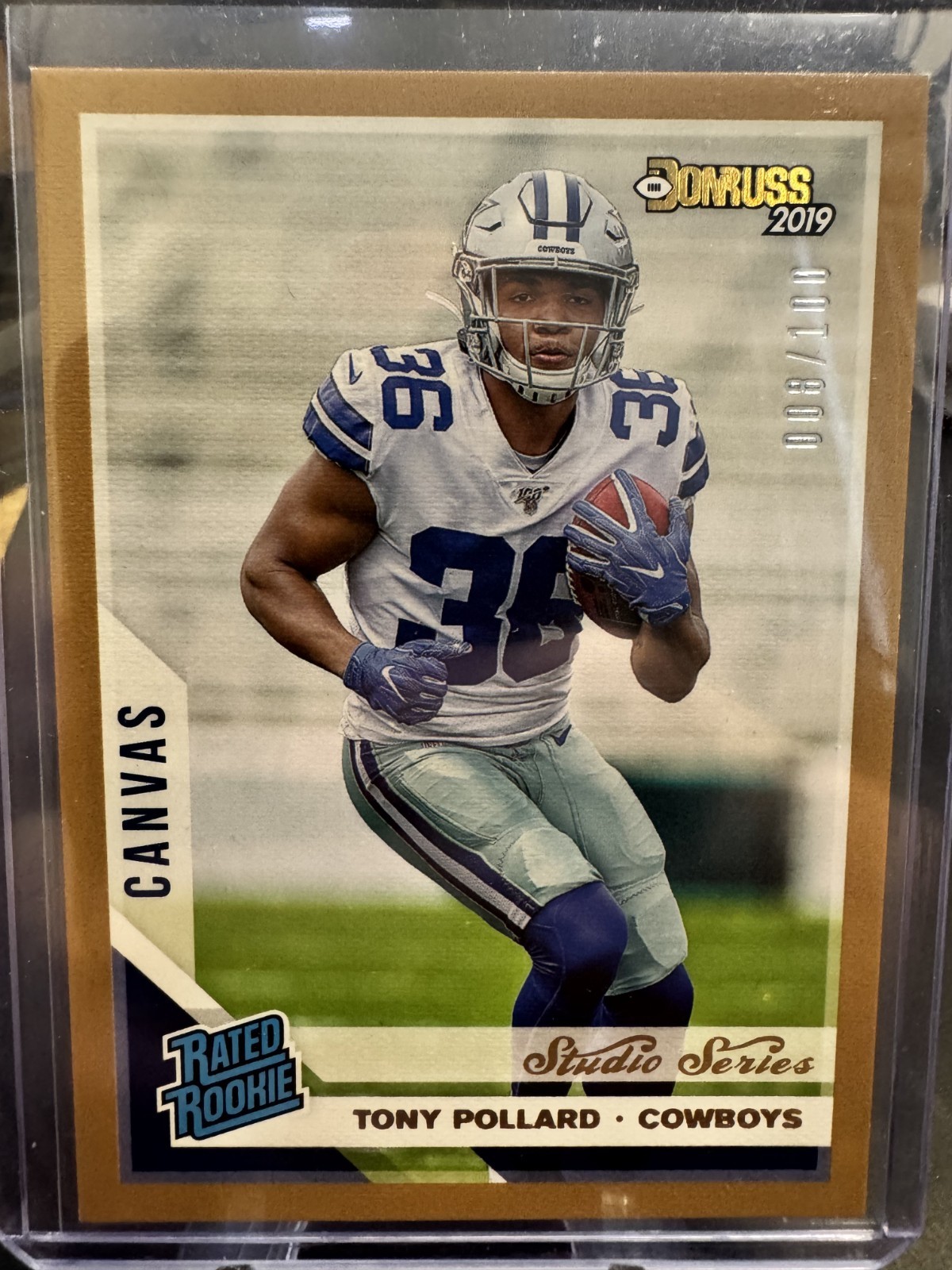 2019 PANINI DONRUSS TONY POLLARD #337 CANVAS STUDIO SERIES /100 RATED ROOKIE