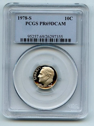 1978-S Roosevelt Dime Proof — photo from the most recent tracked eBay sale