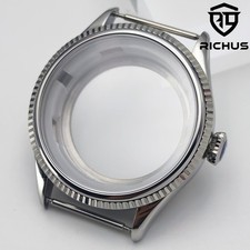 39mm Watch Case Sapphire Glass Fit NH34 NH35 NH36 ETA2824 PT5000 Movement