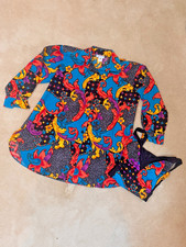 Vintage Rose Marie Reid Swimsuit Cover Up Set 80s 90s Size 12 Small USA