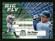 2021 Panini Mosaic Big Fly Mosaic Green #BF9 Jim Thome Cleveland Indians 9129