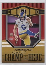 2022 Panini Donruss Champ is Here Red Johnny Hekker #CIH-19 0rd2