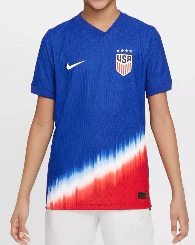Nike 2024 USWNT 4-Star USA VaporKnit Away Soccer Jersey FJ1526-418