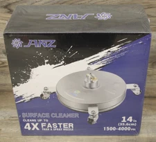 Janz 14" Pressure Washer Surface Cleaner With 4 Wheels Stainless Steel Housing