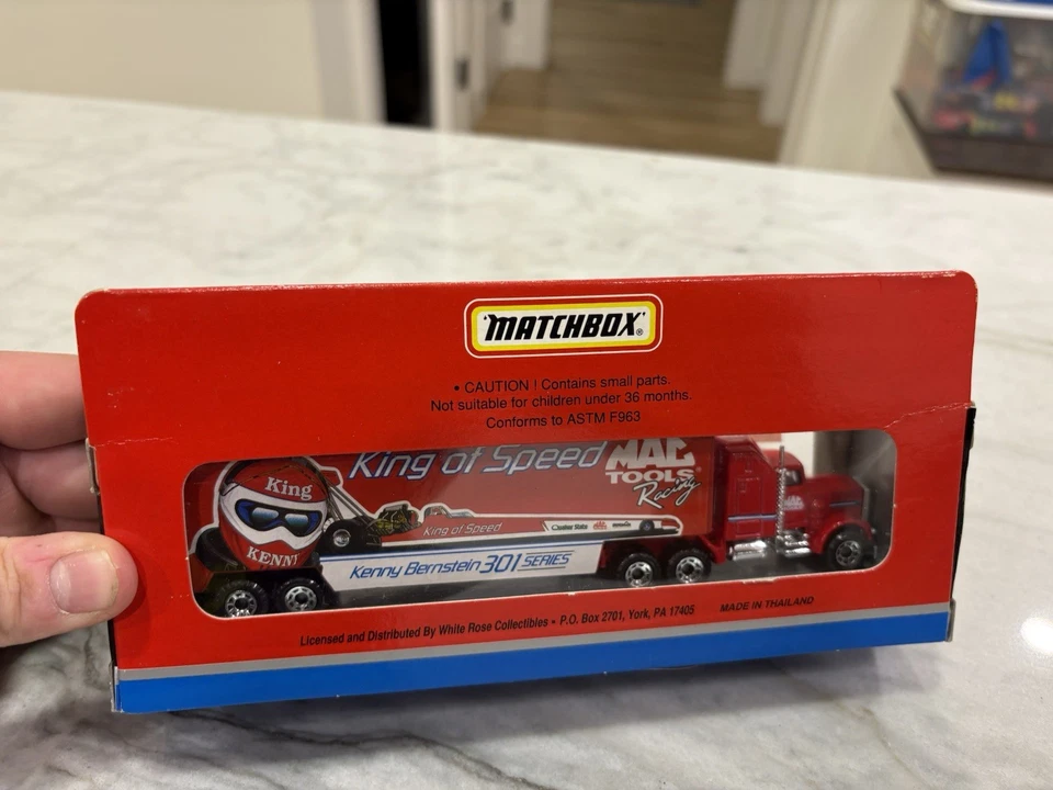 1:87 KENNY BERNSTEIN 301 SERIES MAC TOOLS TRANSPORTER HAULER MATCHBOX 1993 - Image 2 of 2