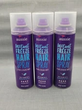 Aussie Instant Freeze Hairspray 24 Hour Extreme Hold 7 Oz. Pack of 3
