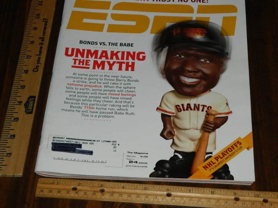 ESPN The Magazine April 24, 2006 Bonds vs The Babe Unmaking The Myth NFL Draft - Image 3 of 4