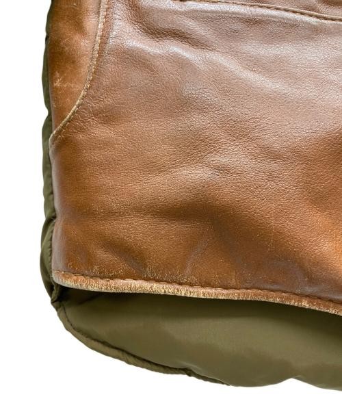 Schott leather vest down jacket Men - image 10