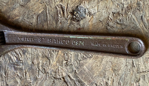 Bahco 0971 verstellbarer Schraubenschlüssel Schalthebel 8" 200 mm - Bild 3 von 5