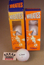Wheaties Tiger Woods Titleist Golf Balls MIB 2 new sleeves 6 unused promo balls
