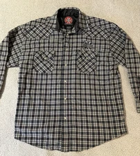 Vintage WESTCOAST CHOPPERS Pearl Snap Button Up Long Sleeve Shirt Men's L 42-44