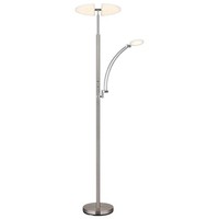 Stehleuchte Deckenfluter Standlampe Led Leselampe Cct Touch Dimmbar Nickel-Matt