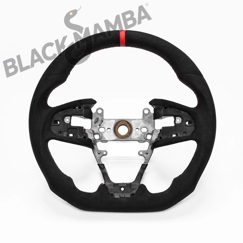 Full Alcantara Customized Sport Steering Wheel for Audi A4 A5 Quattro 2004-2012 - Image 2 of 4