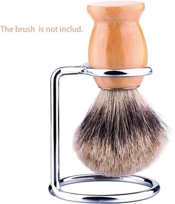 Shave Brush Stand Stainless Steel for Badger Shaving Brushes Holder - Image 1 of 4