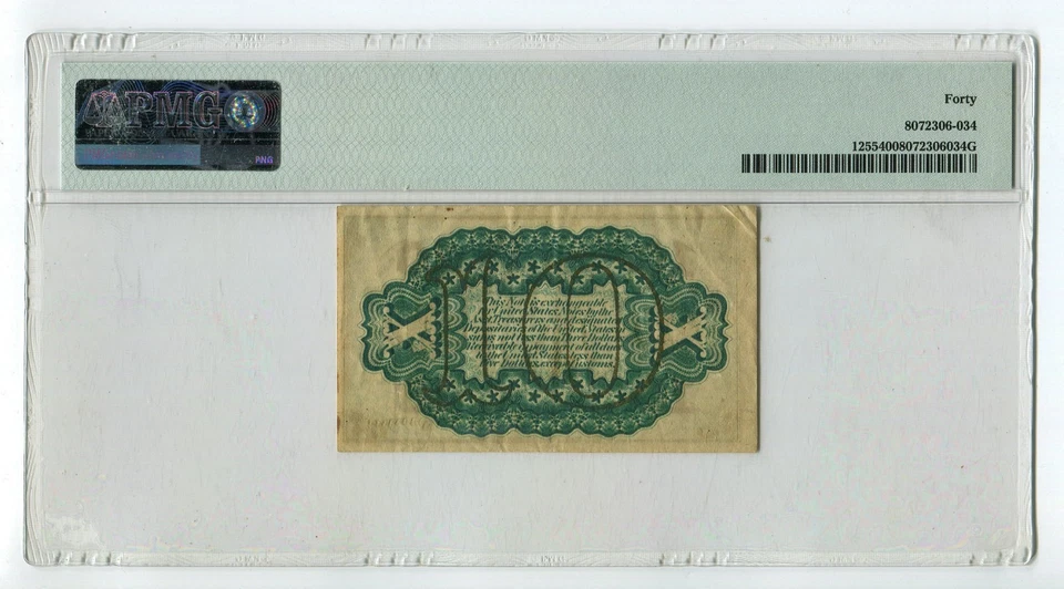 10c Third Issue Fractional Currency fr. 1255 PMG XF40 GR8 - Image 2 of 2