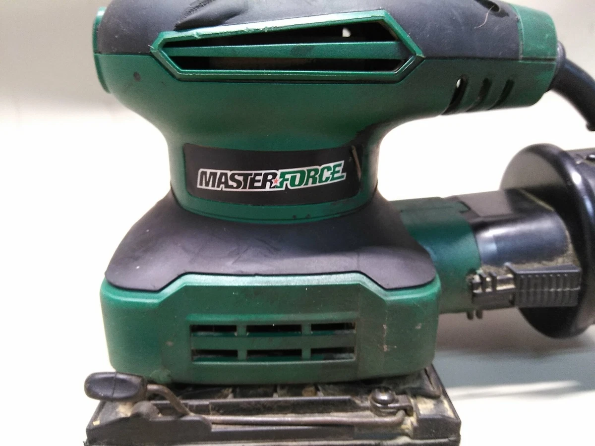 Masterforce 2.4 Amp Corded 1 4 Sheet Sander tested