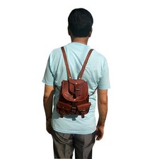 New Original Leather BackPack Rucksack Travel Bag For Men's and Women's