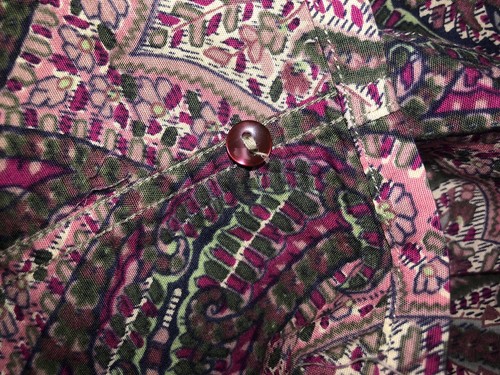 Vtg Renato Nucci Blouse 42 (M/L) Ruffle Velvet Collar Puff Sleeve Made In France - Picture 7 of 11