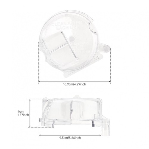 2 Pack Clear Plastic Grinder Assembly Lid Fit for Cuisinart Coffee Maker Parts - Picture 2 of 6
