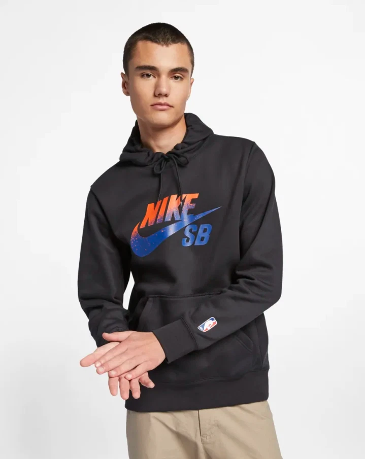 New York Knicks Logo Men's Nike NBA Hoodie