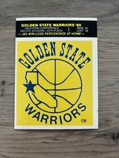 1980 Fleer Basketball - GOLDEN STATE WARRIORS Team Logo Sticker Card NM Ver #1
