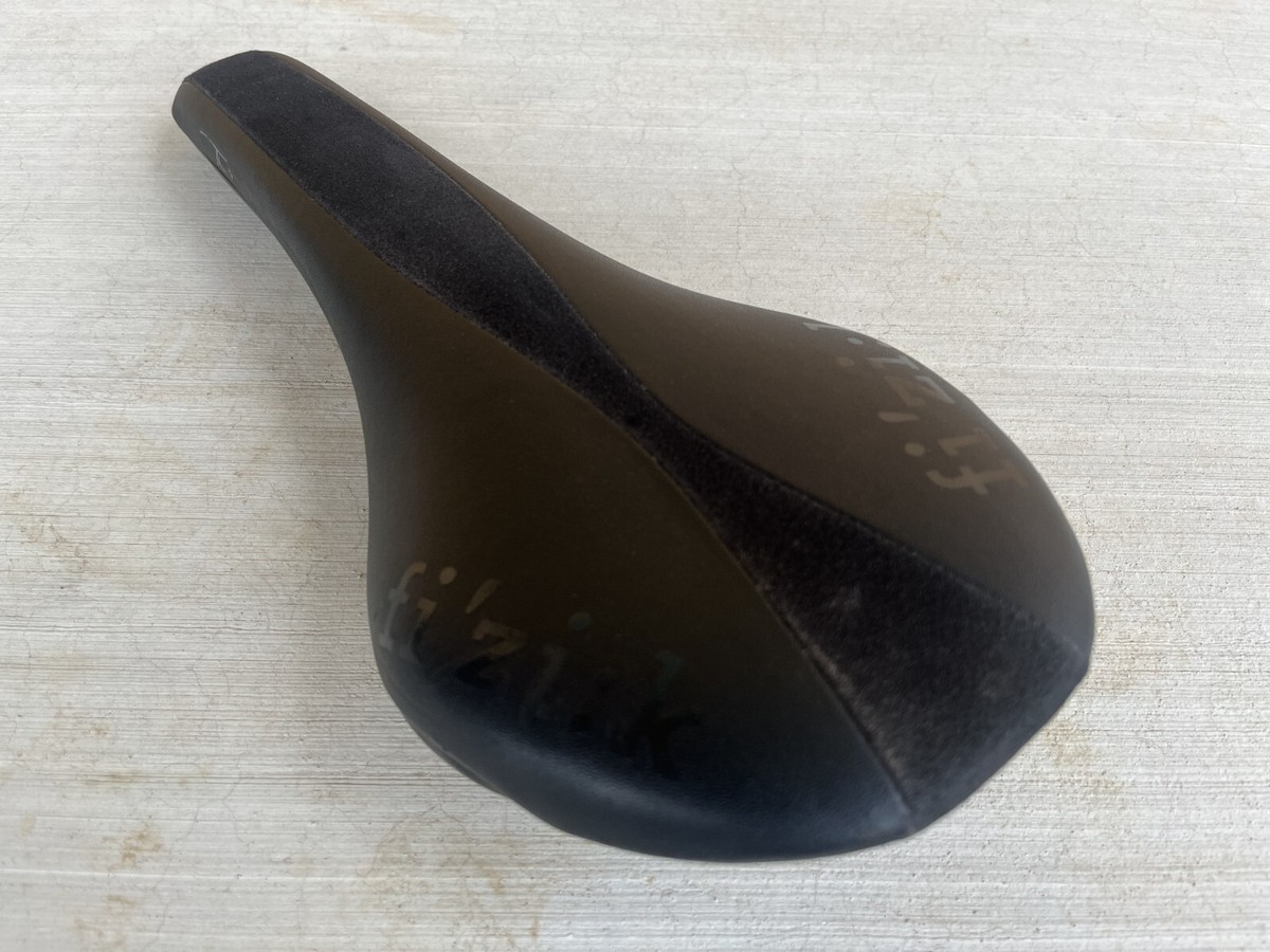 Selle course en plastique/cuir 1980s Italy vélo vintage sadd