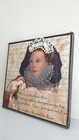 Original One of a Kind Mixed Media Collage Art - Queen Anne & Queen Elizabeth — photo 5