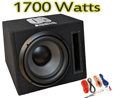 OE-12ABS OE Audio Aktiver Bass Subwoofer Sub-Box 1700W 12 Zoll Schwarz 2022/23