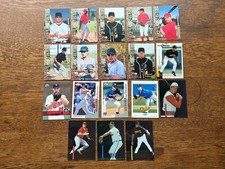 18 1990'S 2000'S BASEBALL CARDS LOT  TOPPS + STARS ROOKIES AARON BOONE 102 MORE