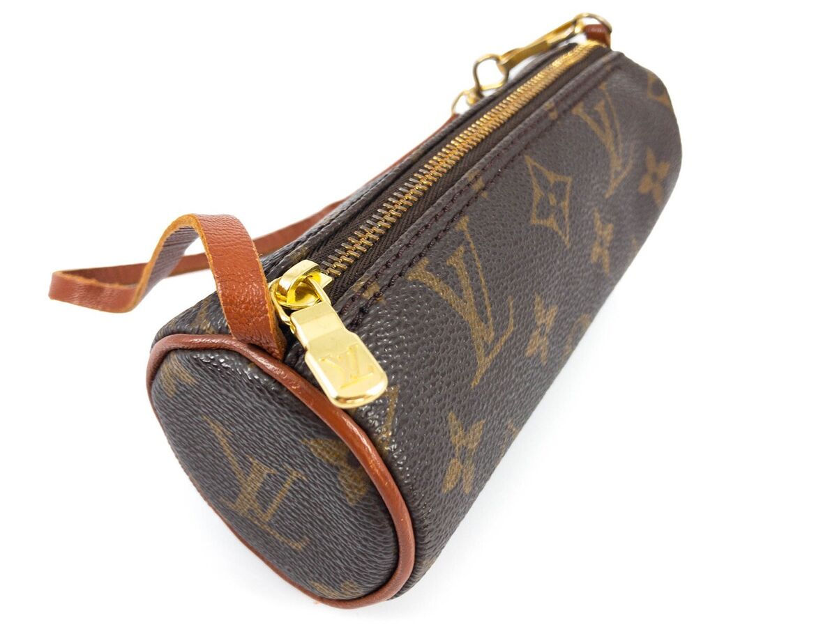 Vintage 1980s Louis Vuitton Monogram Canvas Leather Mini Vintage 1980s Louis Vuitton Monogram Canvas Leather Mini