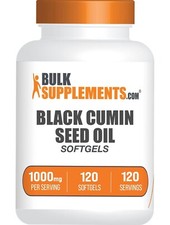 BulkSupplements Black Cumin Seed Oil Softgels 120ct - 1000 mg Per Serving
