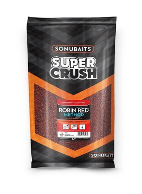 Sonubaits SuperCrush | Robin Red Method Mix - 2kg | Premium Grundfutter Feeder