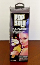 Pop Solo Karaoke Microphone Mixer  Speaker GOLD GEM EDITION Smartphone Holder