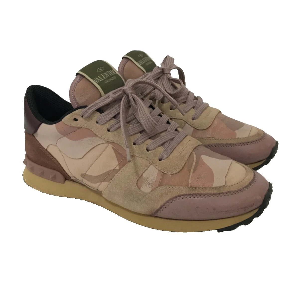 valentino Multicolor Camouflage Athletic Shoes for Women