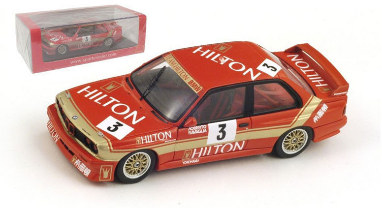 Spark SA032 BMW E30 M3 #3 Winner Macau GP 1987 - Roberto Ravaglia 1/43 Scale