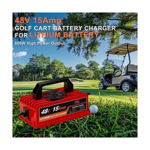 Golf Cart 48V 15 Amp 36V 18Amp Lithium Iron Phosphate Charger Dual Port - Picture 4 of 7