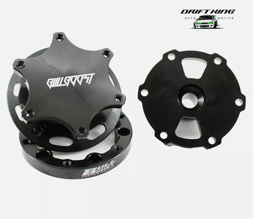 Universal Steering Wheel Quick Connect Release Hub Adapter 6 Bolt Snap Billet - Picture 2 of 3