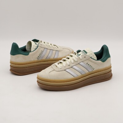JI0328 adidas Originals Gazelle Bold Off White Silver