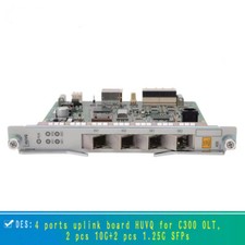 Original 4 ports uplink board HUVQ for C300 OLT,2 pcs 10G 2 pcs 1.25G SFPs