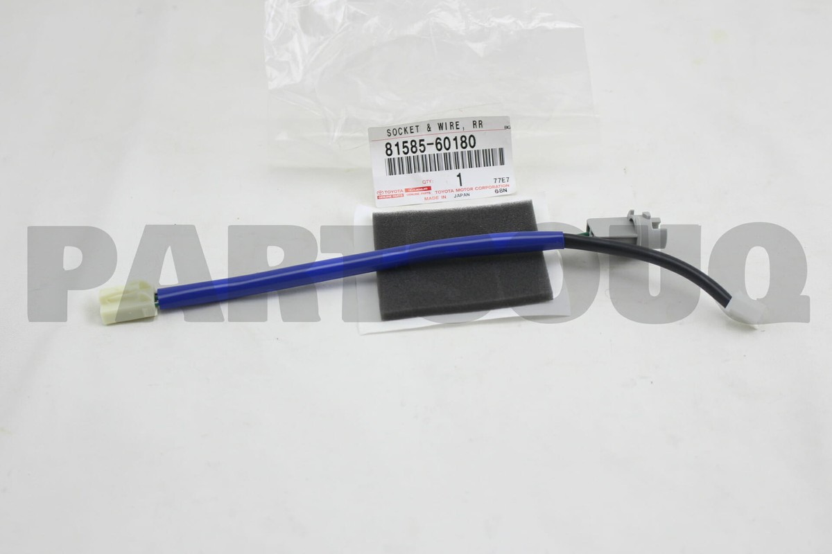 8158560180 Genuine Toyota SOCKET AND WIRE, REAR LAMP 81585-60180