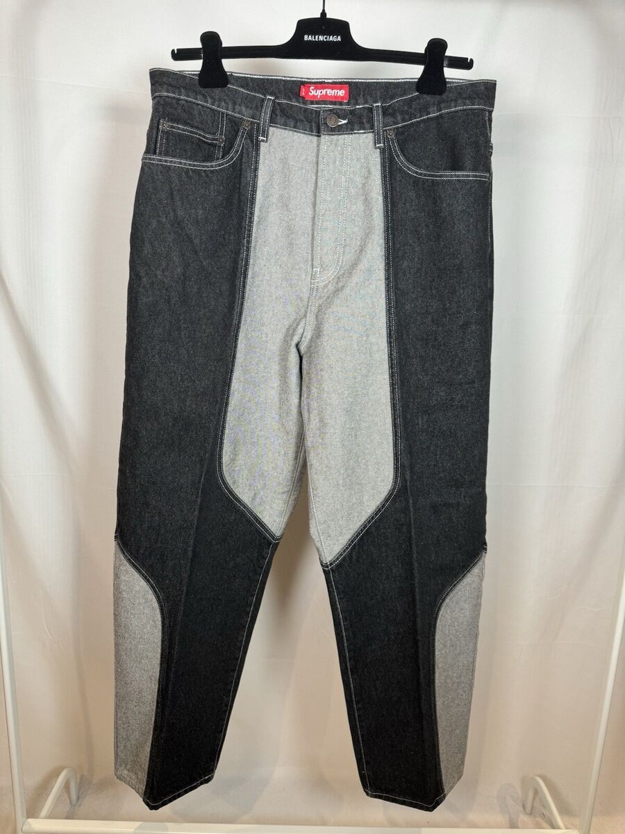 Supreme 2-Tone Paneled Baggy Jean | eBay Supreme 2-Tone Paneled Baggy Jean | eBay