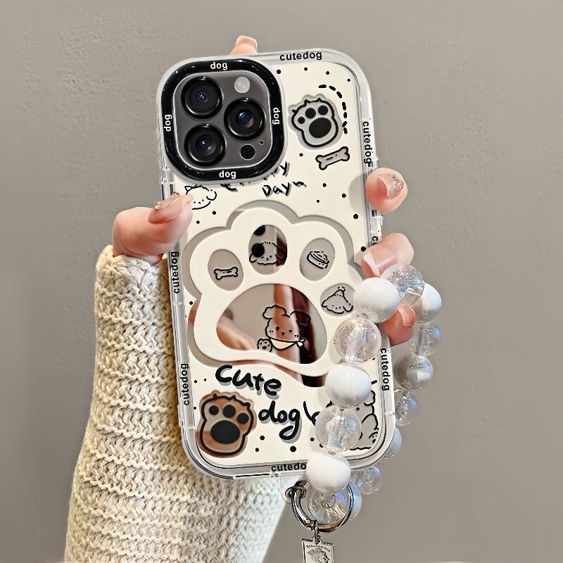 Case For iPhone 16 Pro Max 15 14 11 12 13 XR XS 7 Cute Claw Lanyard Phone Cover