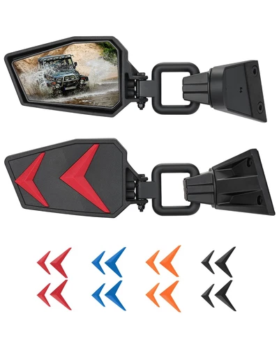 Mirrors Doors Off for Wrangler JK TJ 1997-2018, Side Mirrors Anti-Shake