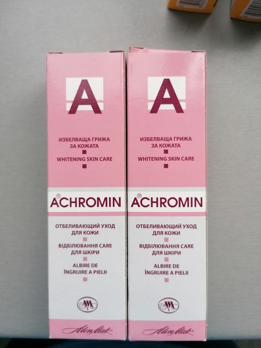 2x 45ml ACHROMIN Cream Whitening Lightening skin cream for dark